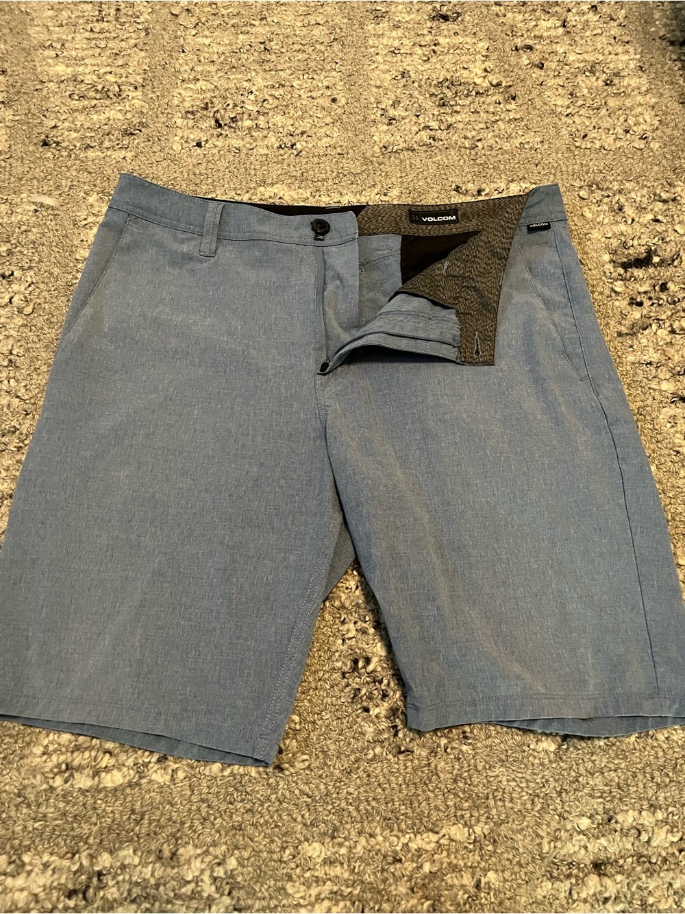 Volcom Men's Light Blue Athletic Shorts